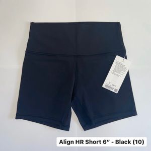 Lululemon | Align HR Short 6” - Black - Size 10